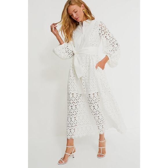 TUCKERNUCK White Lace Calliope Dress Size XL NWT Retail $328 Tuckernuck - Picture 5 of 8